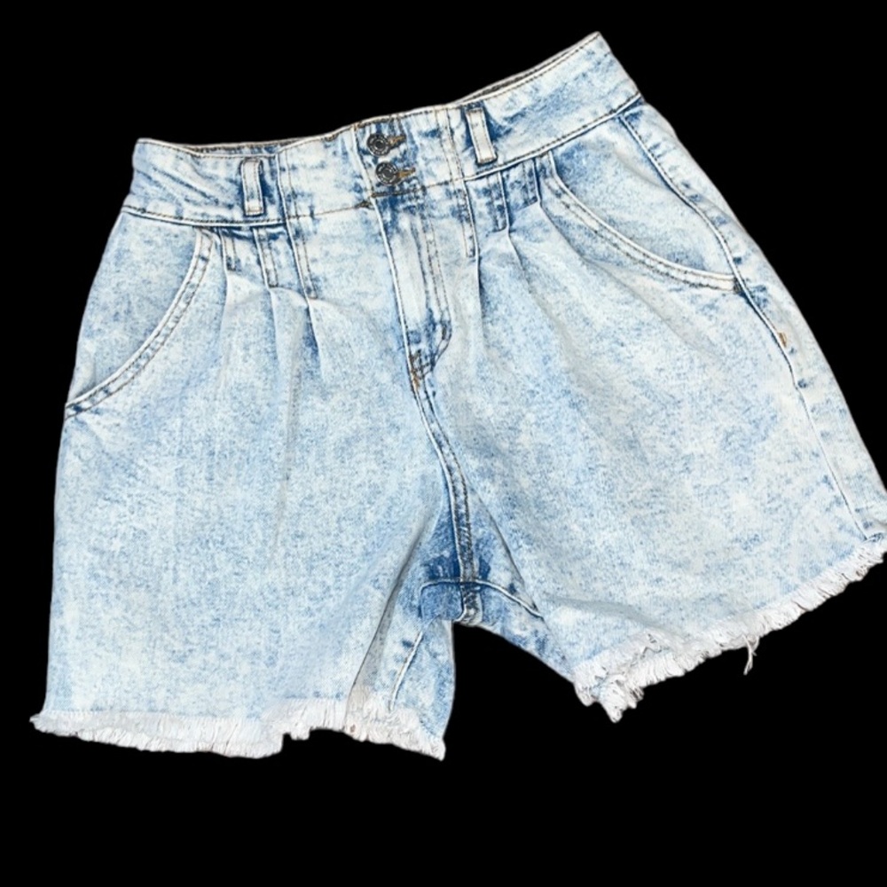 Wild Fable Super-High Rise Pleated Bermuda mom Jean shorts